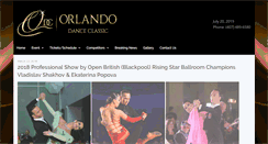 Desktop Screenshot of orlandodanceclassic.com